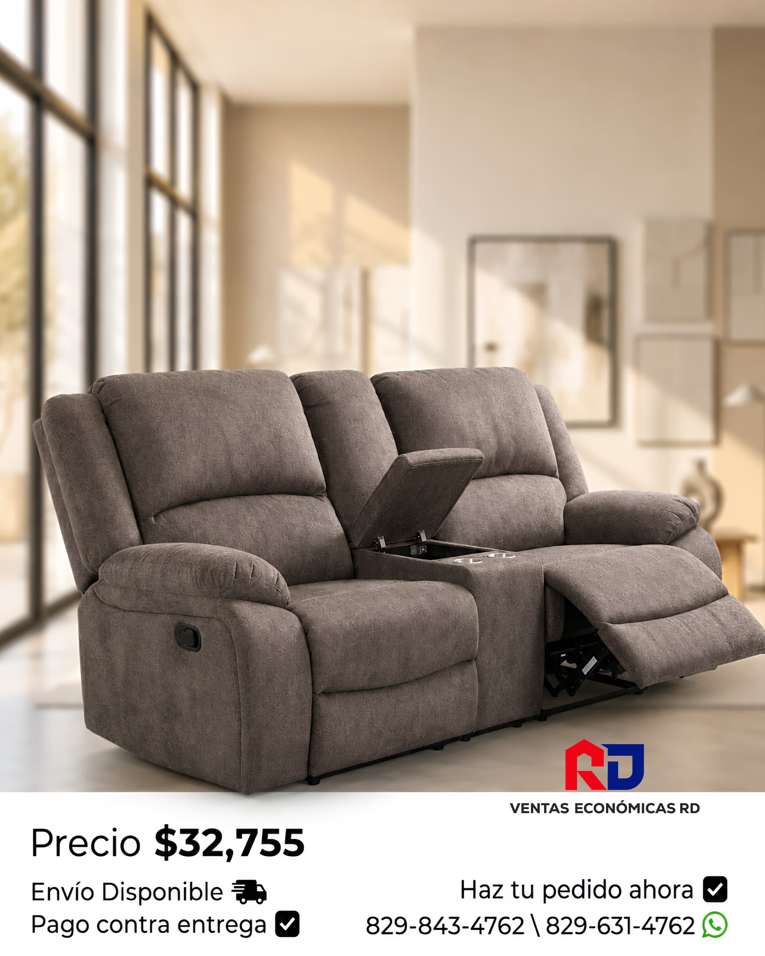 Sillon de dos plaza 