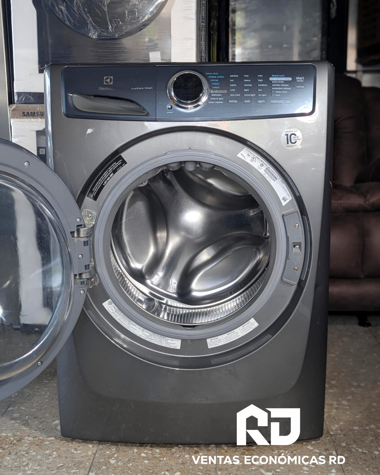 Lavadora Automática Electrolux Frontal de 44 Libras Recién Importada