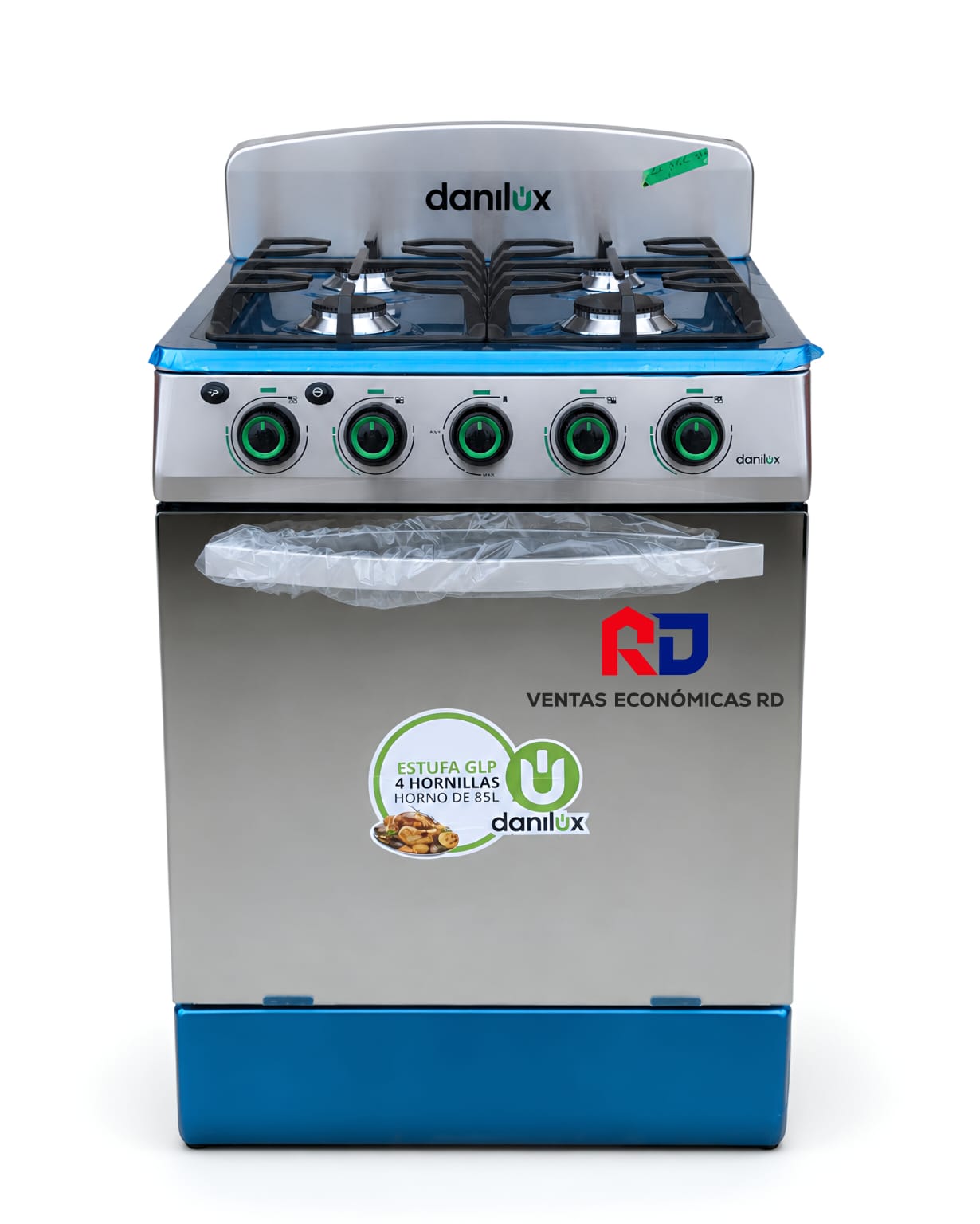 Estufa de 24 Pulgadas Danilux con Parrilla Reforzada y Horno | Ventas Económicas RD